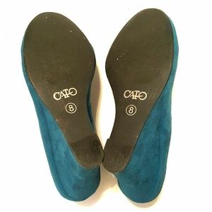 Cato Shoes - Cato- Teal Wedges Cato Shoes - Cato- Teal Wedges